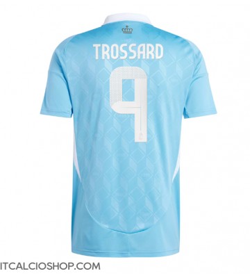 Belgio Leandro Trossard #9 Seconda Maglia Europei 2024 Manica Corta